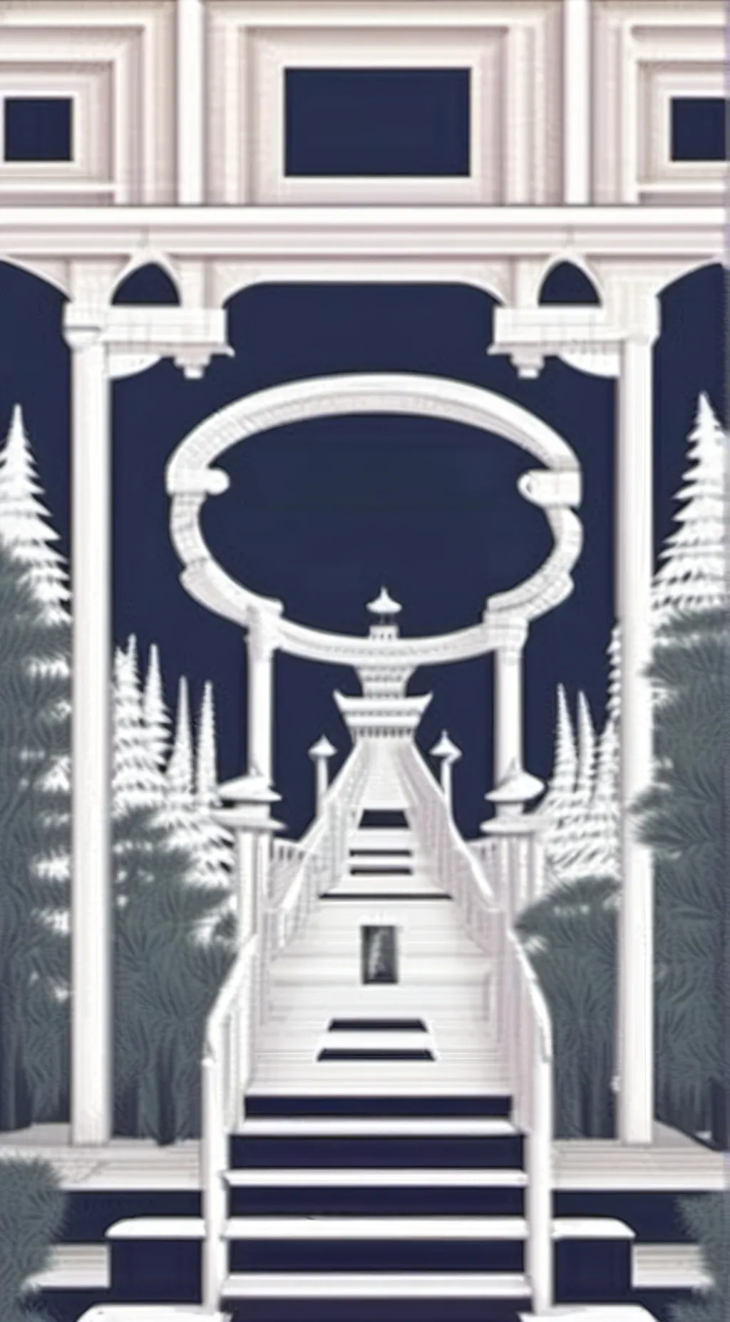 ai character: paper school  background