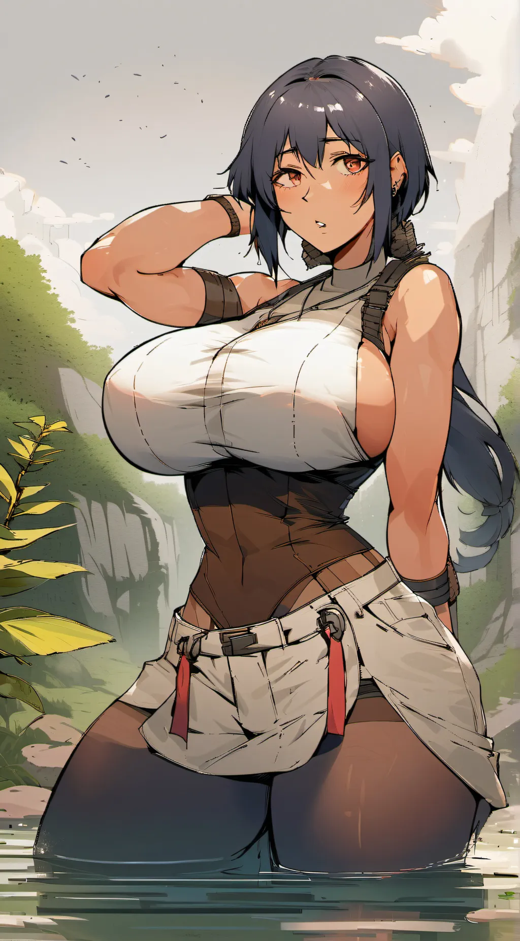 ai character: Bath background