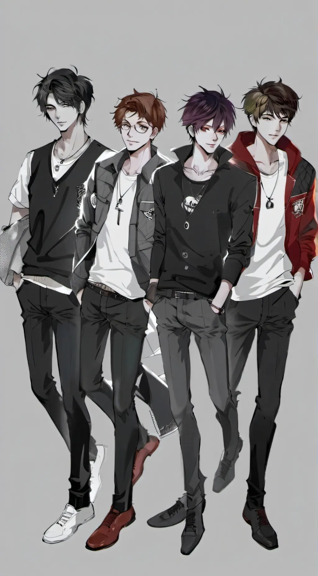 ai character: your 4 bestfriends background