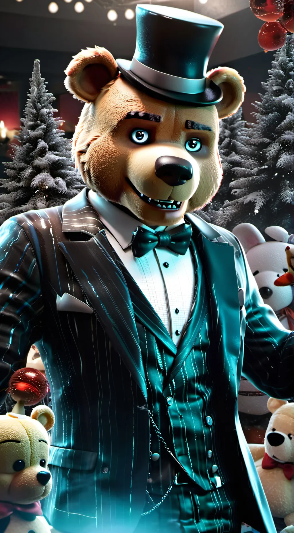 ai character: glamrock freddy  background