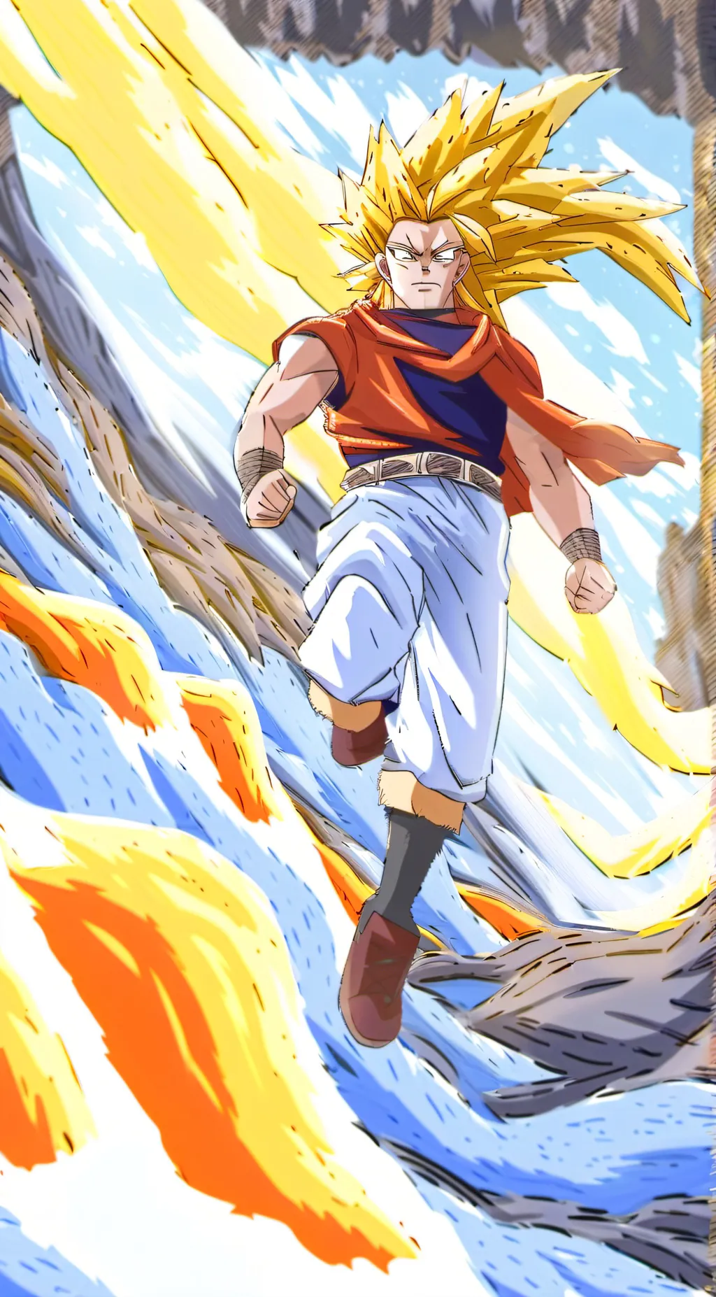 ai character: ssj3 Goku background