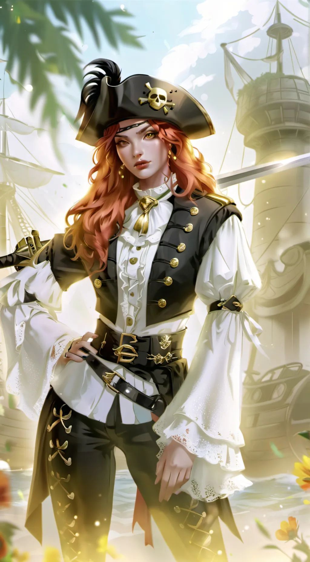 ai character: Blackbeard  background