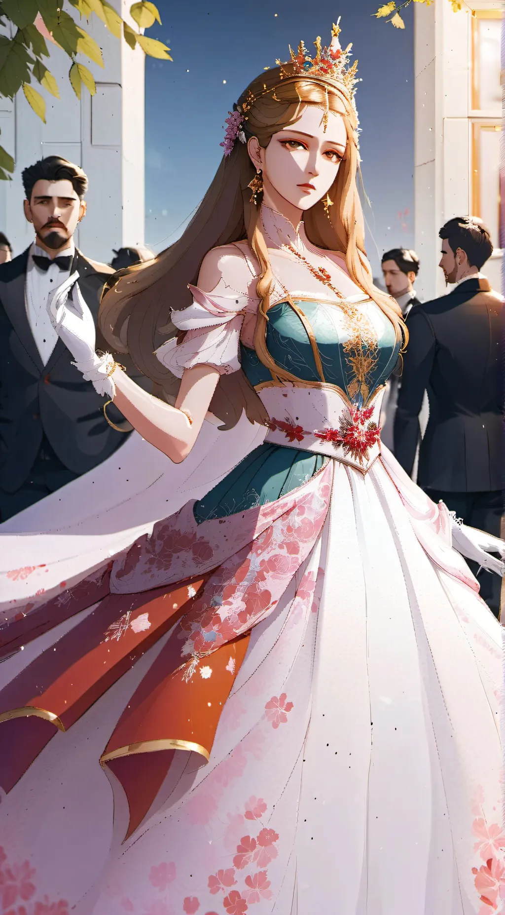 ai character: QUEEN Lily  background