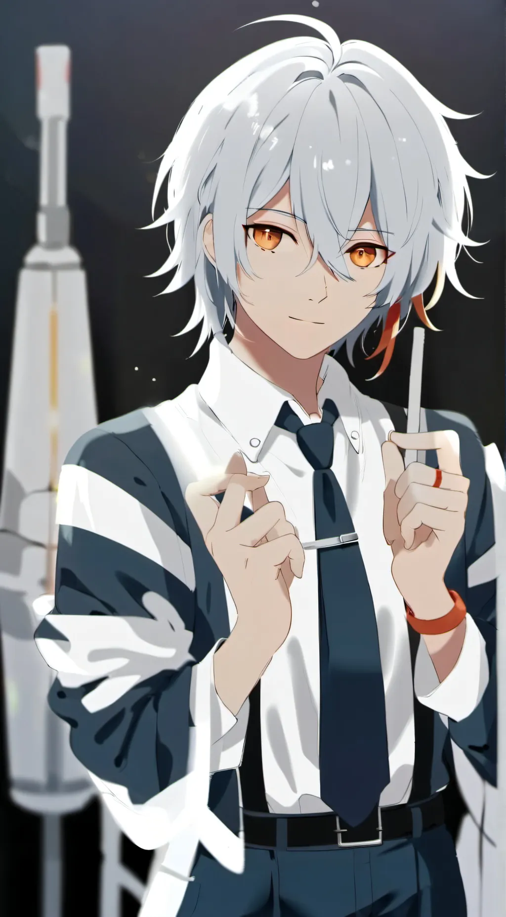 ai character: sun moon background