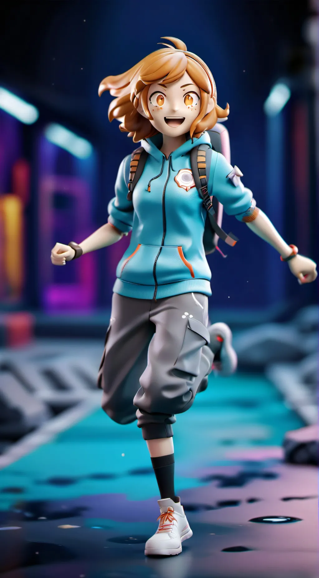 ai character: Uraraka  background