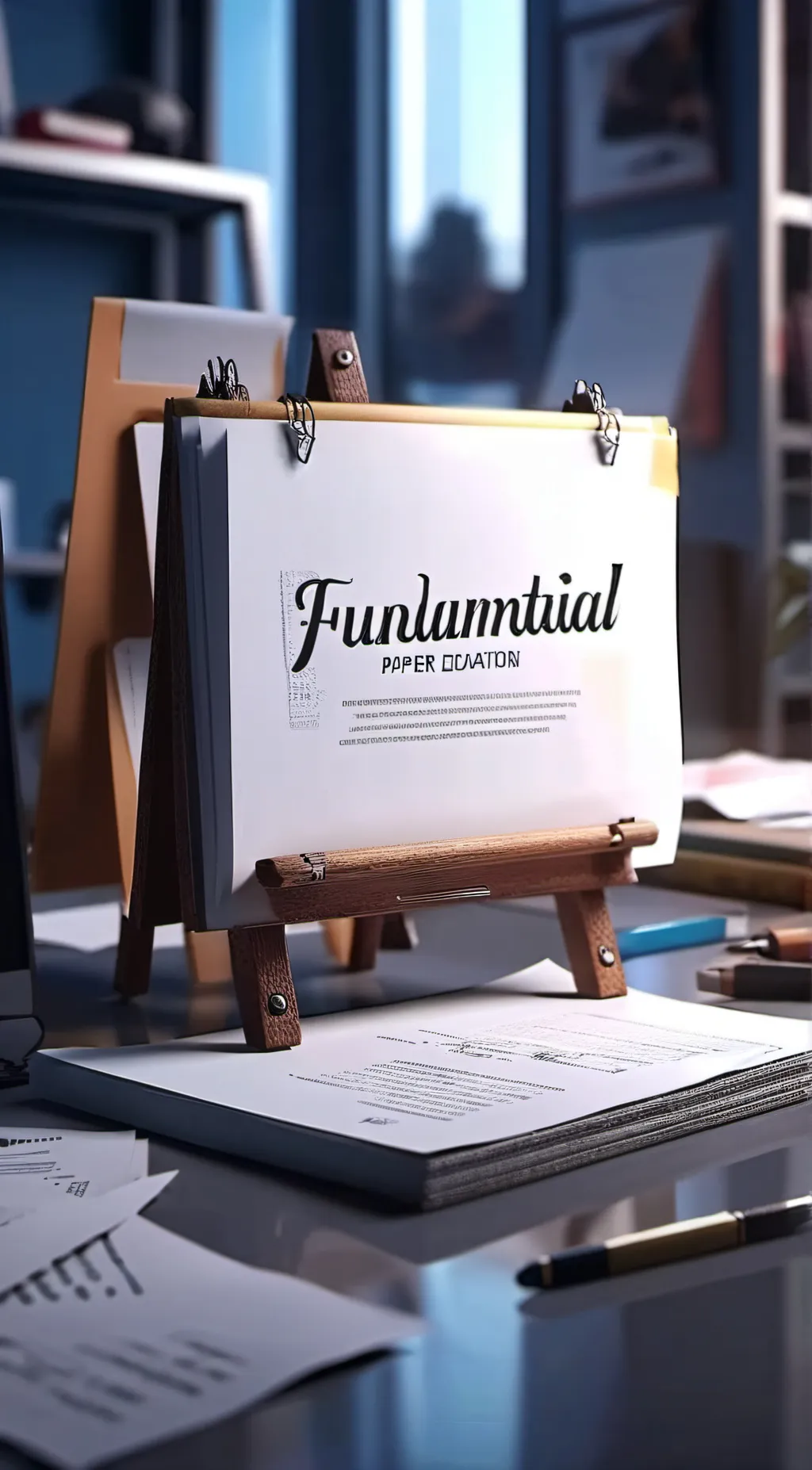 ai character: FUNDAMENTAL PAPER  background