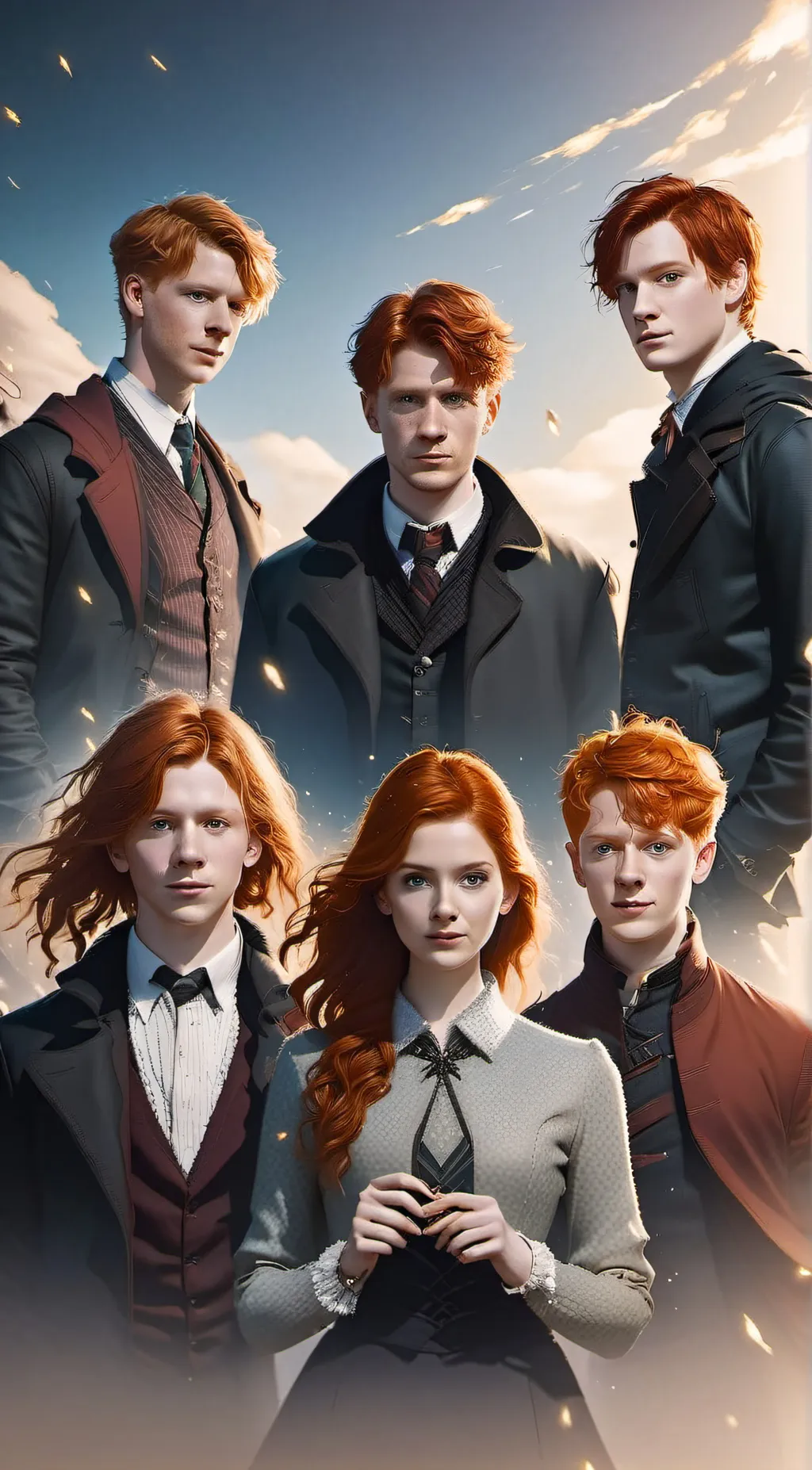 ai character: Weasley Siblings background