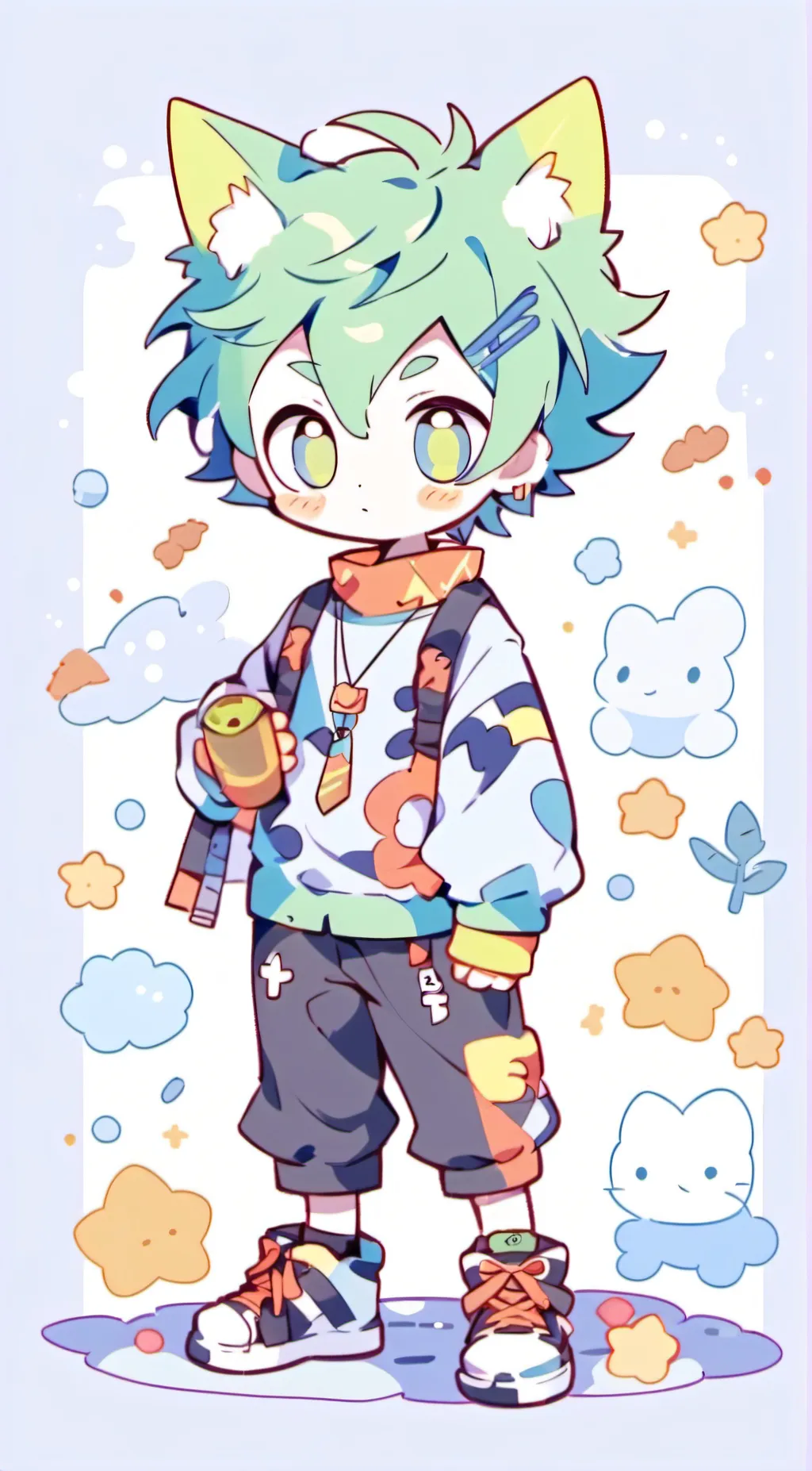 ai character: Chibi background