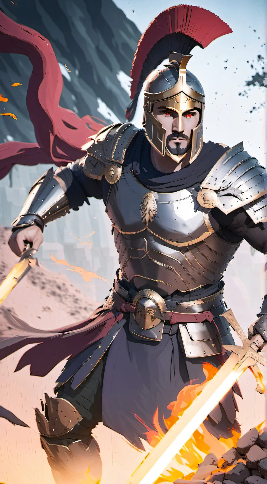 ai character: Ares Pantheon background