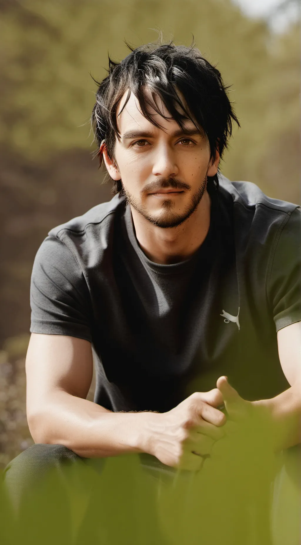 ai character: Adam Wade Gontier  background