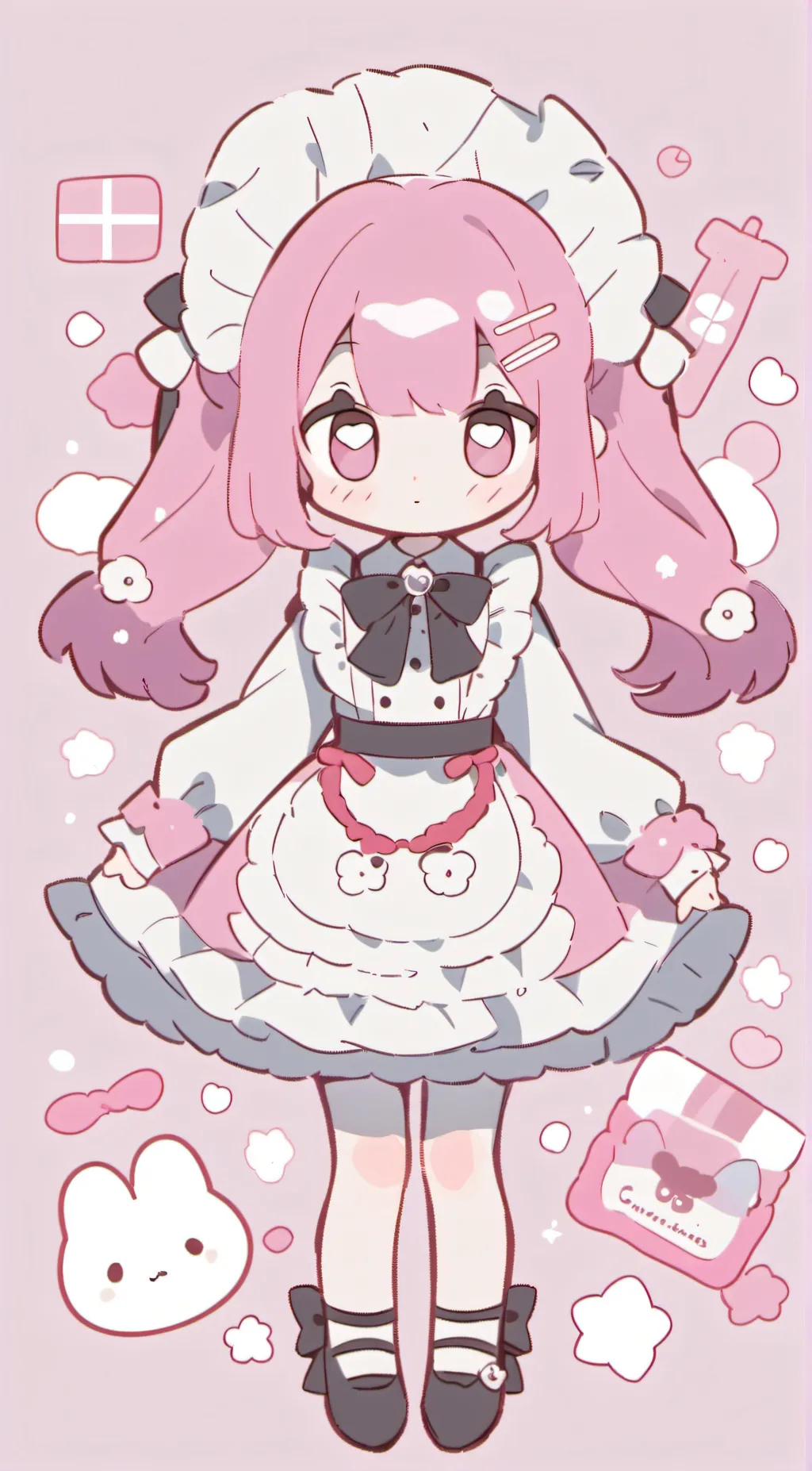 ai character: Kawaii nurse background