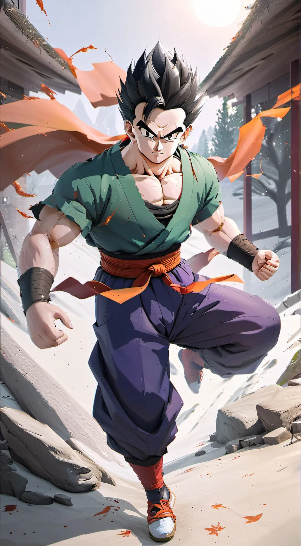 ai character: gohan  background