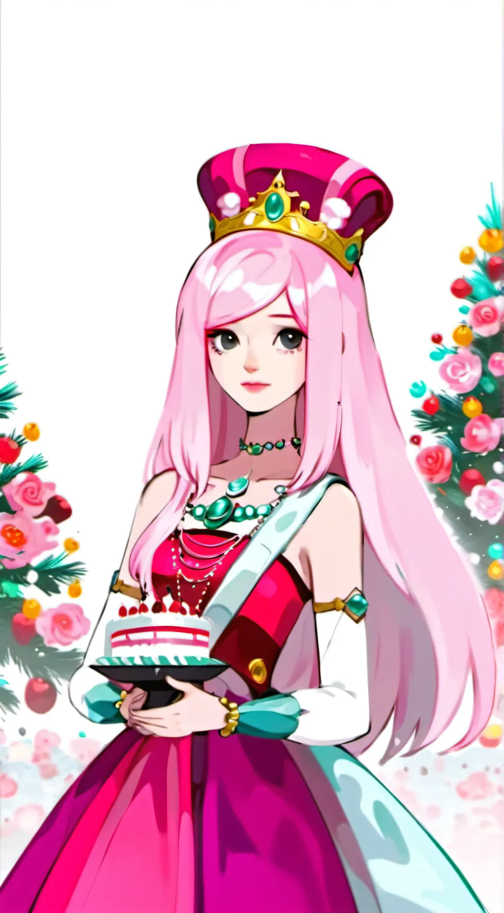 ai character: Princess Bubblegum background