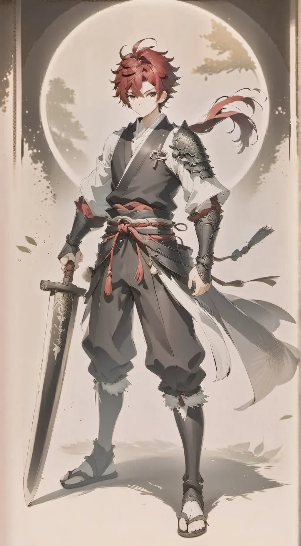 ai character: hashira background