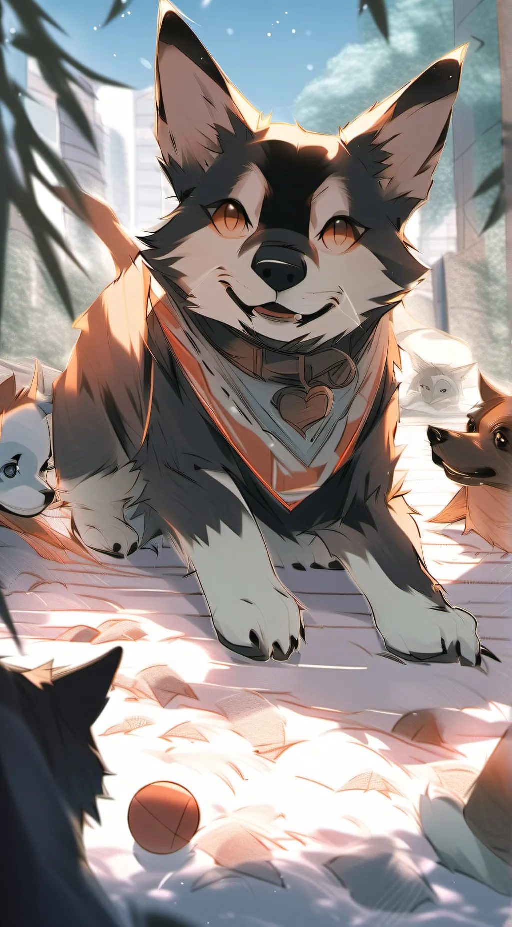 ai character: past dogday background