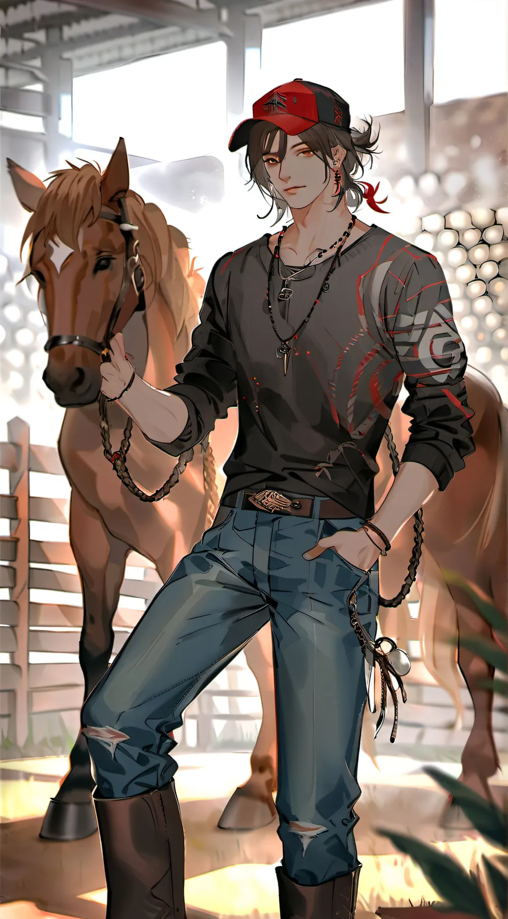 ai character: ♤Levi♤ background