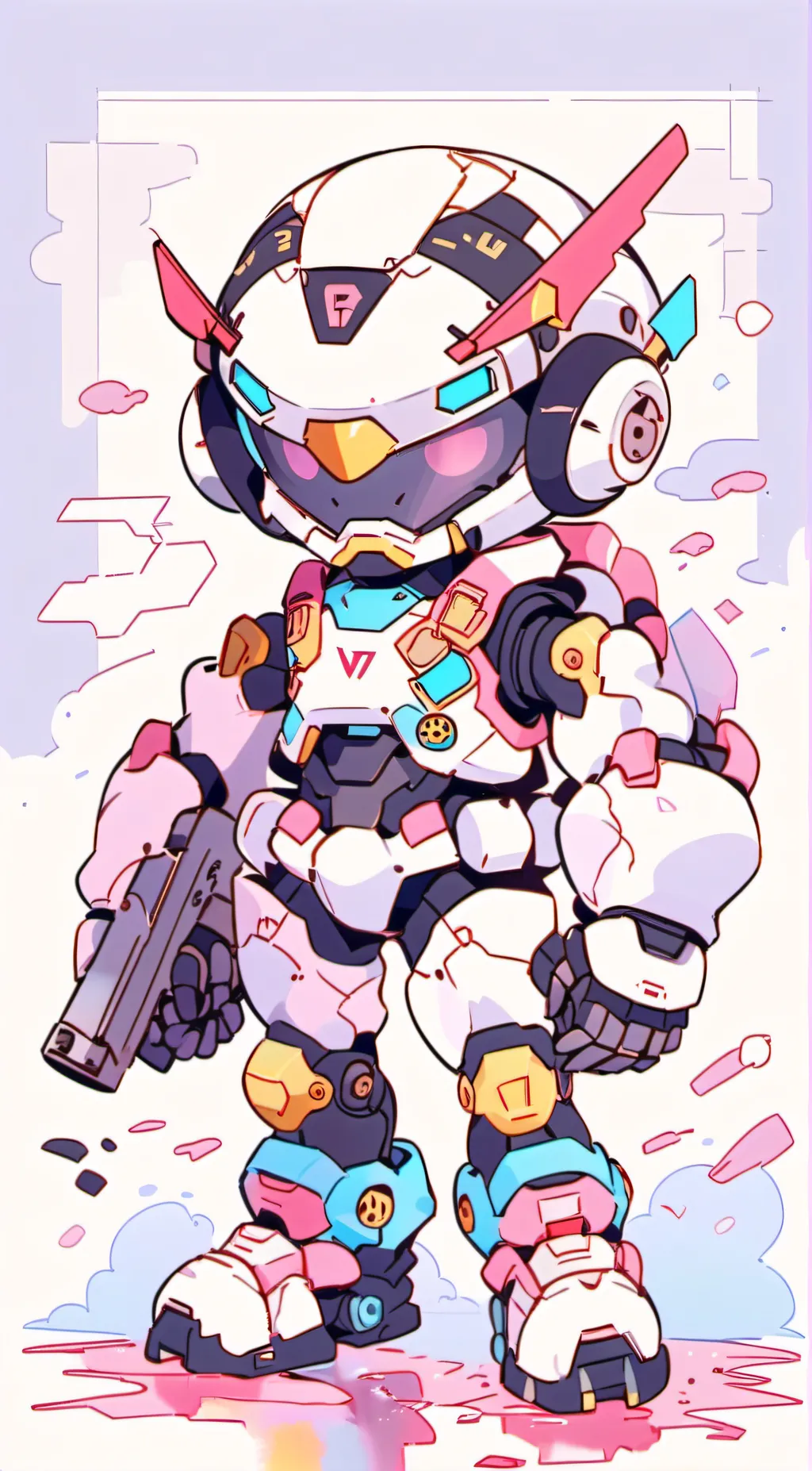 ai character: murder Drones  background