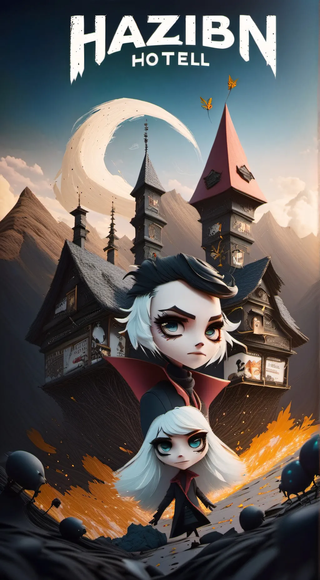 ai character: H.H. but ur a baby background