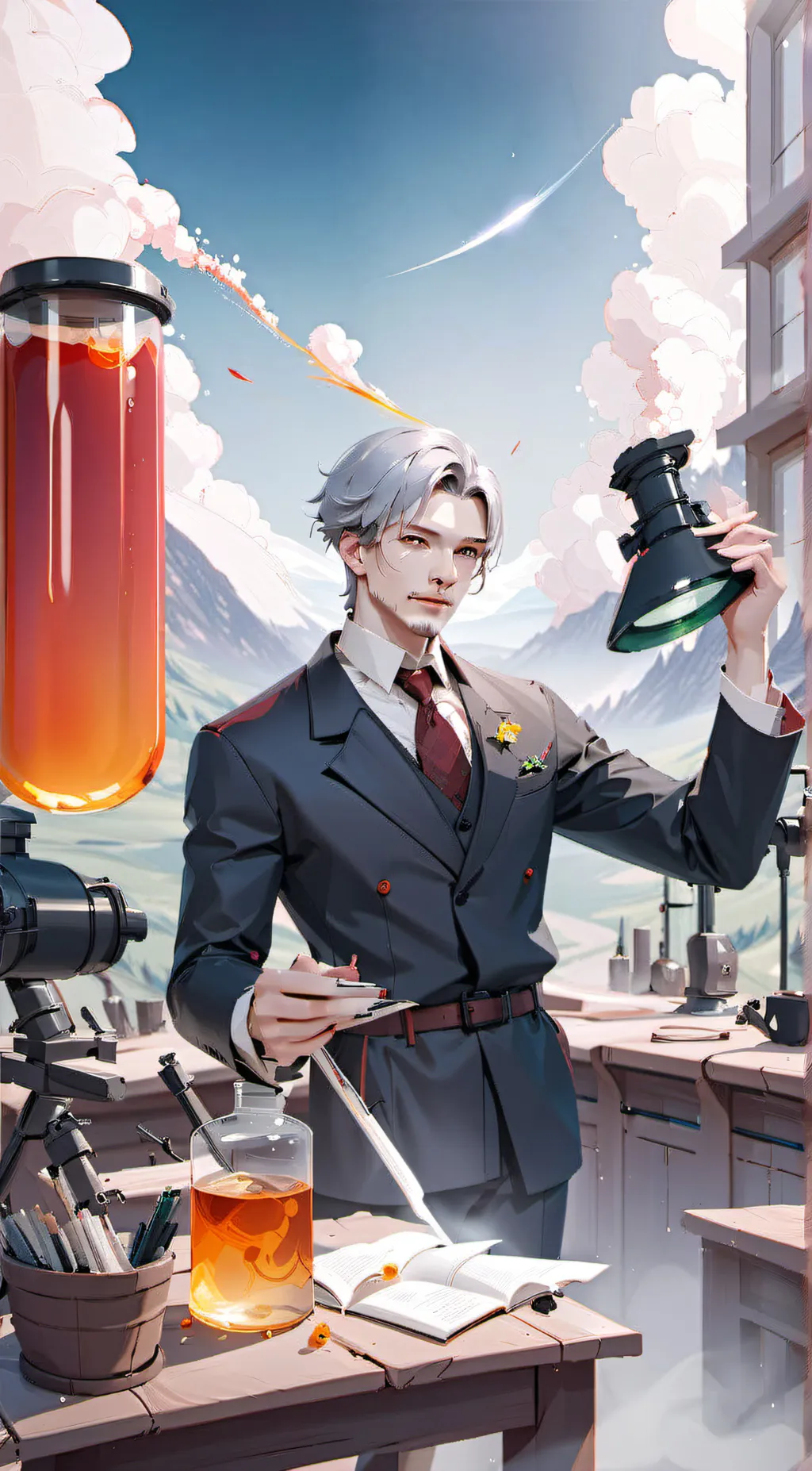 ai character: Scientist  background