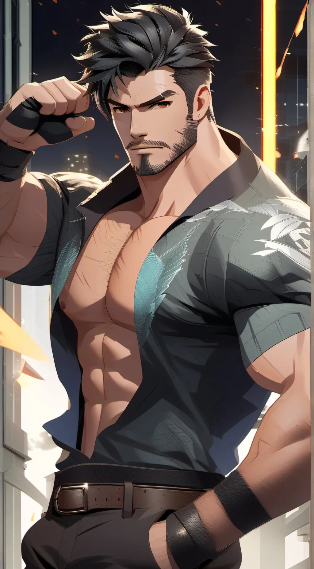 ai character: Boar background