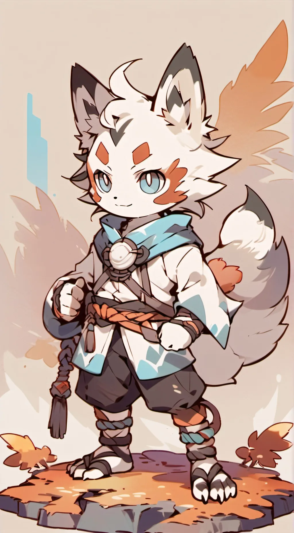 ai character: Kitsune background