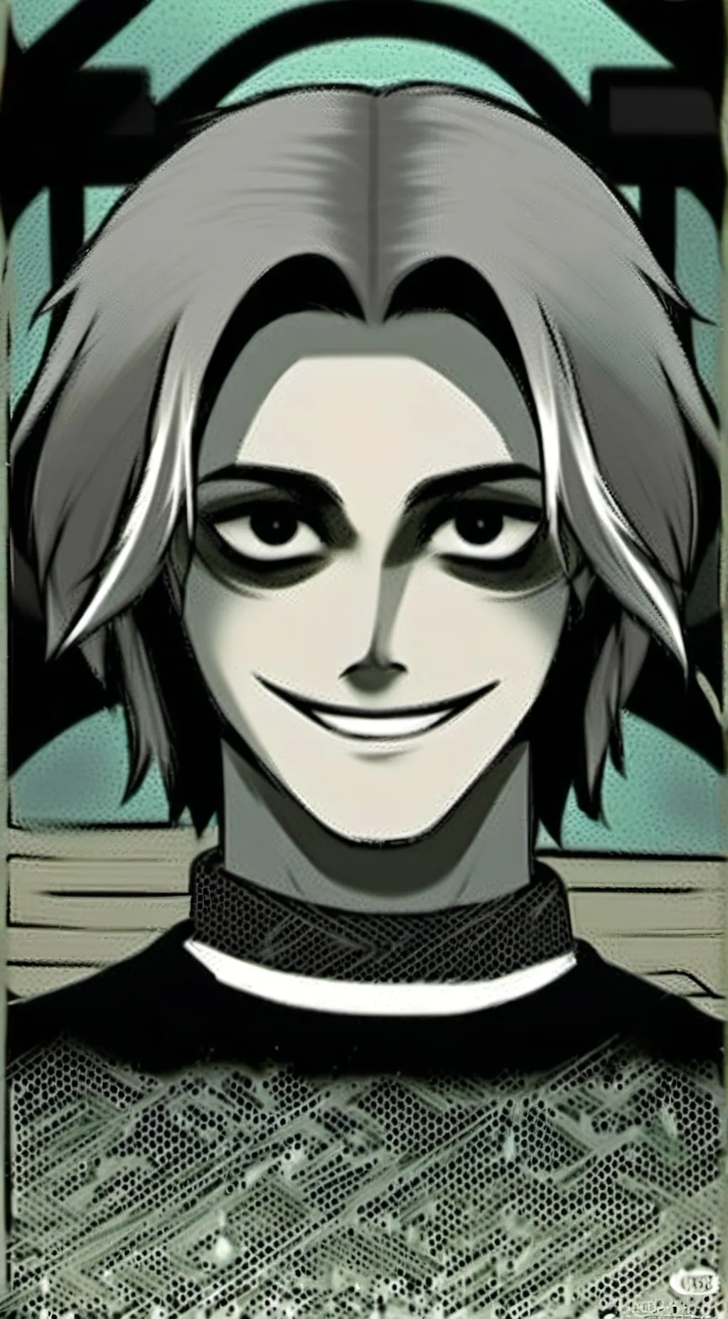 ai character: Jeff the killer. background