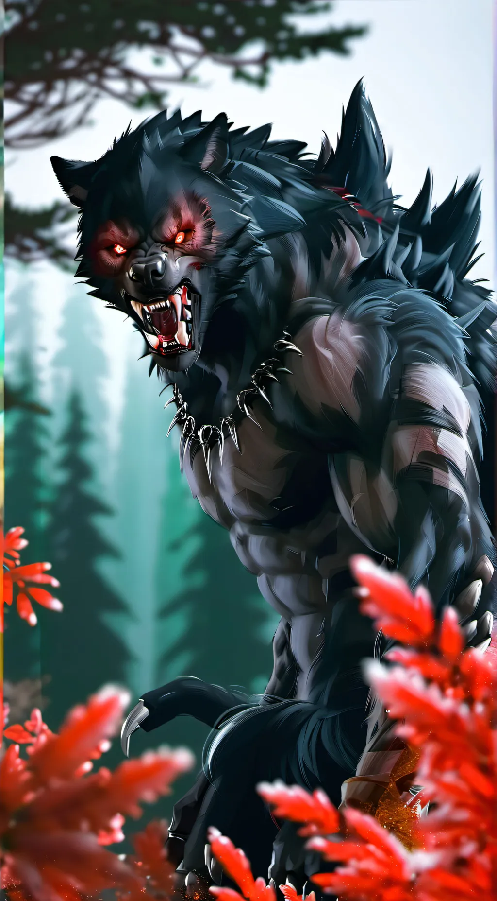 ai character: Werewolf Soldier  background