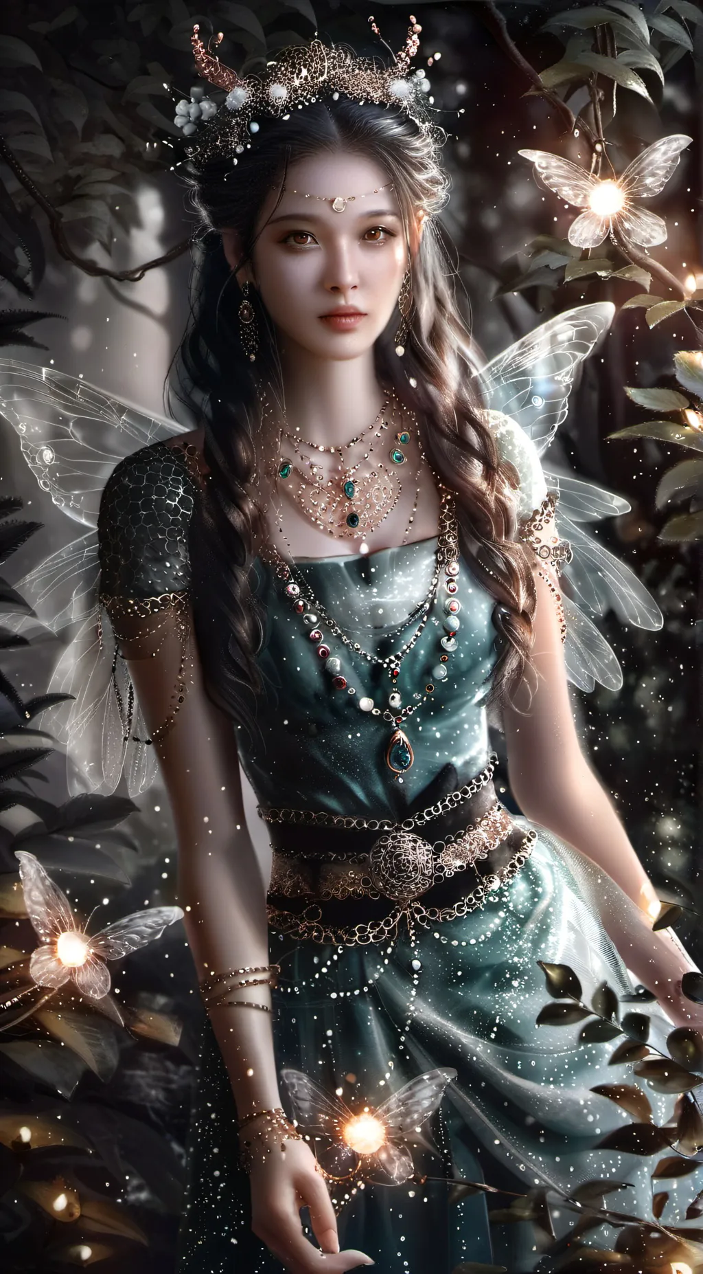 ai character: flora background