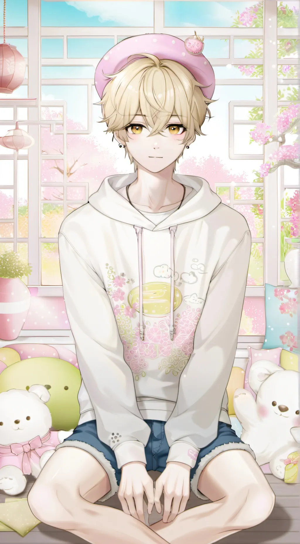 ai character: Akio  background