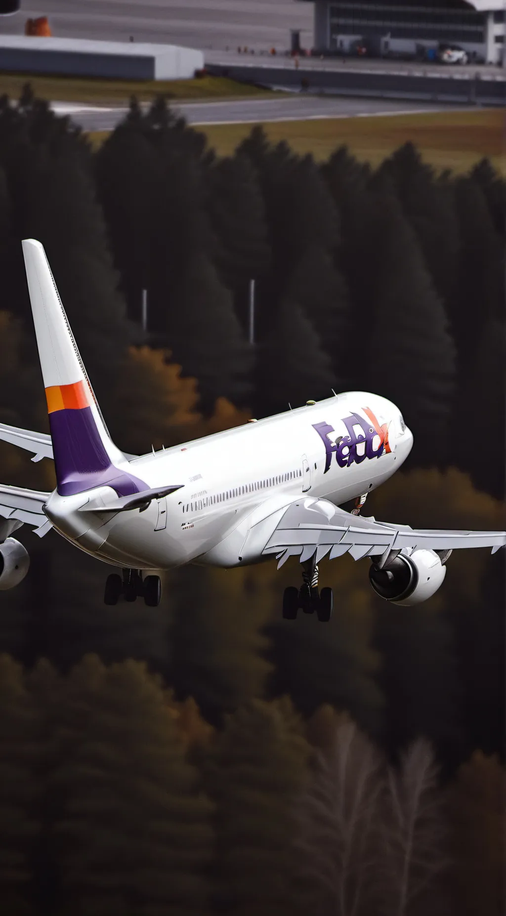 ai character: FedEx 80 background