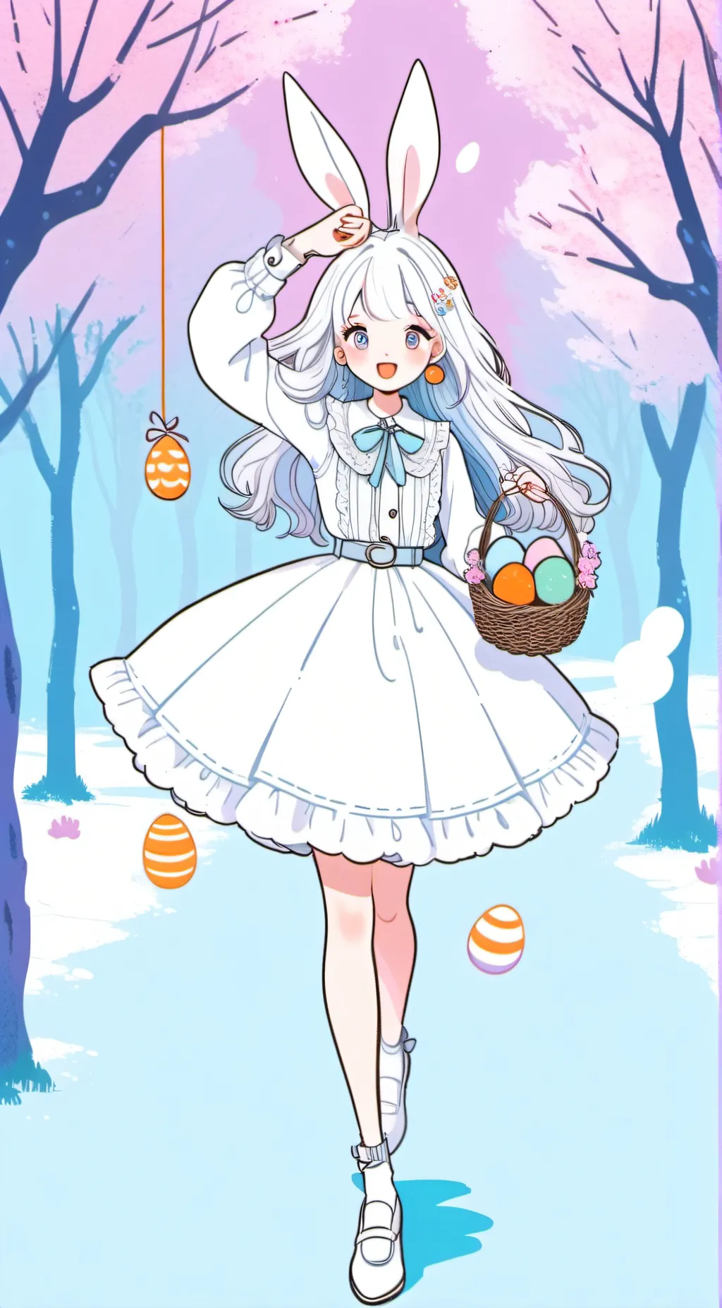 ai character: buny background