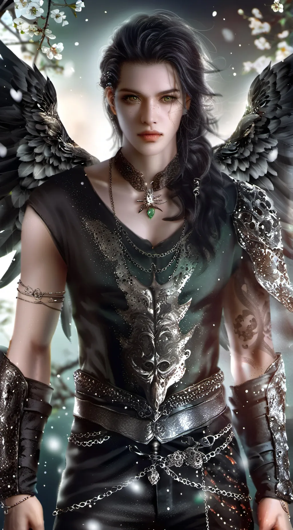 ai character: demon king  background