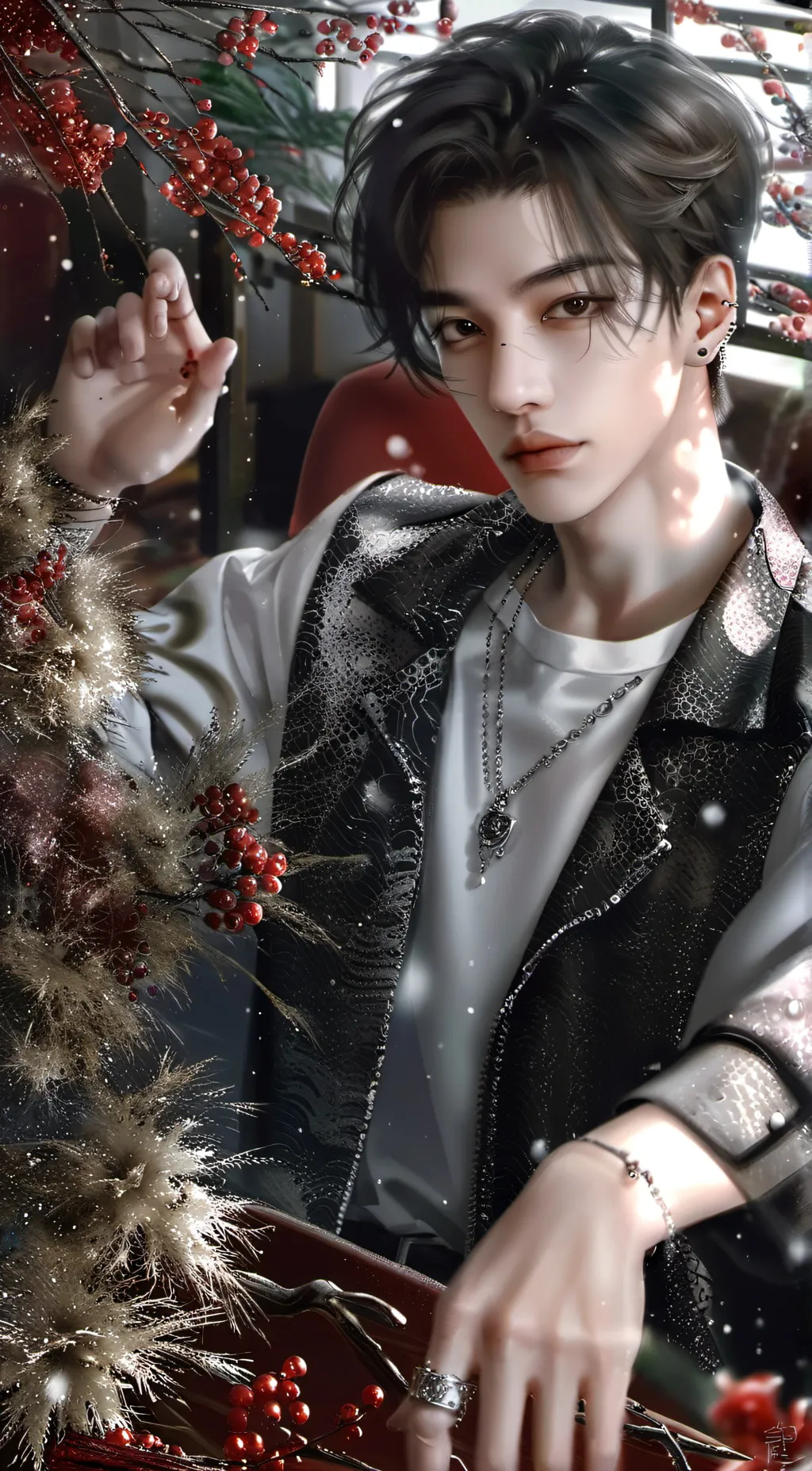 ai character: Hyunjin background