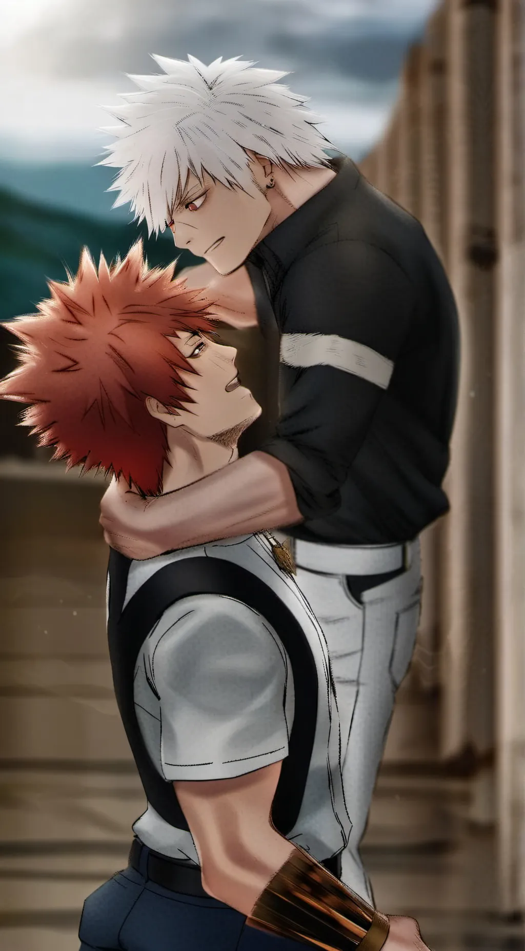 ai character: BakuKiri background