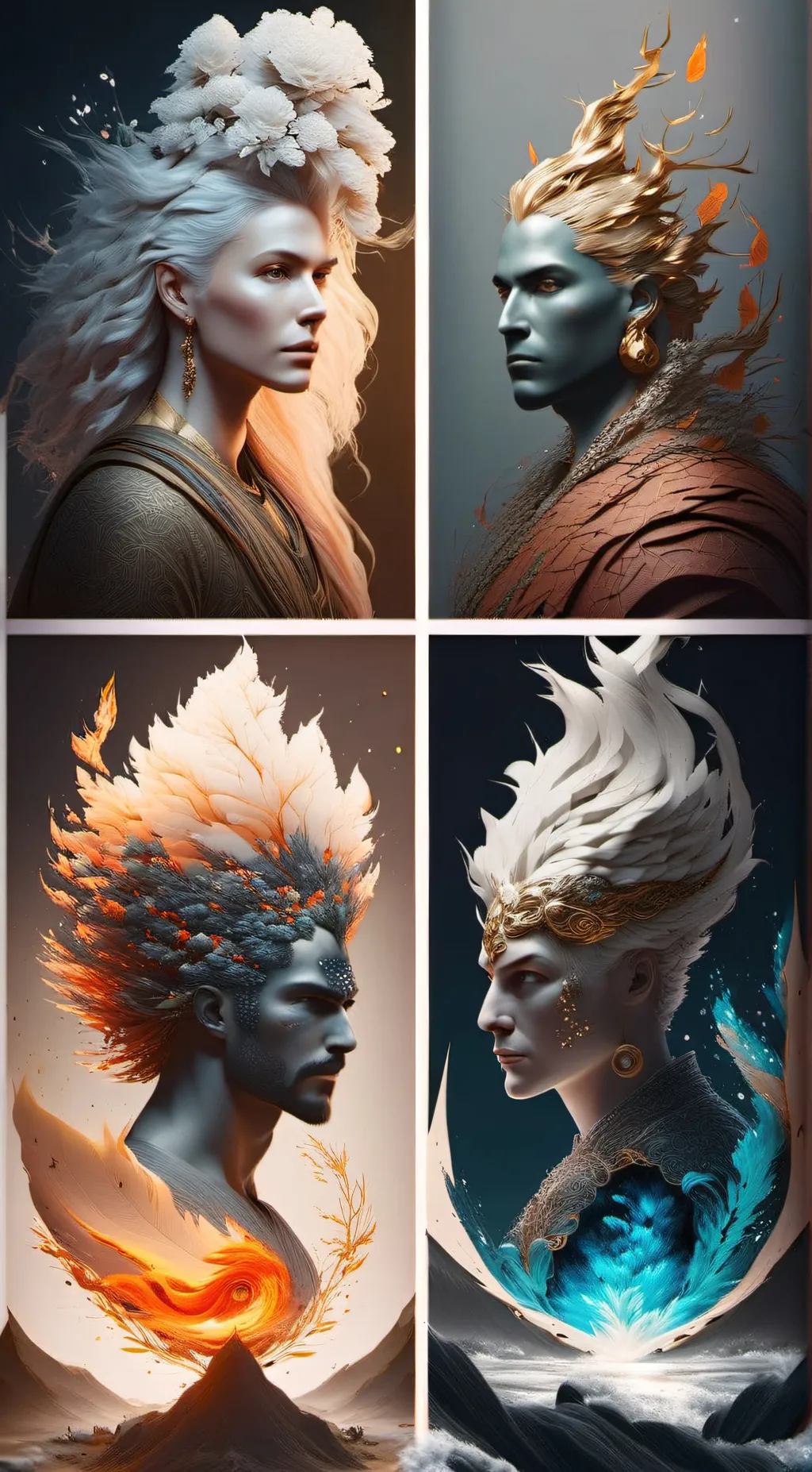 ai character: the four elements. background