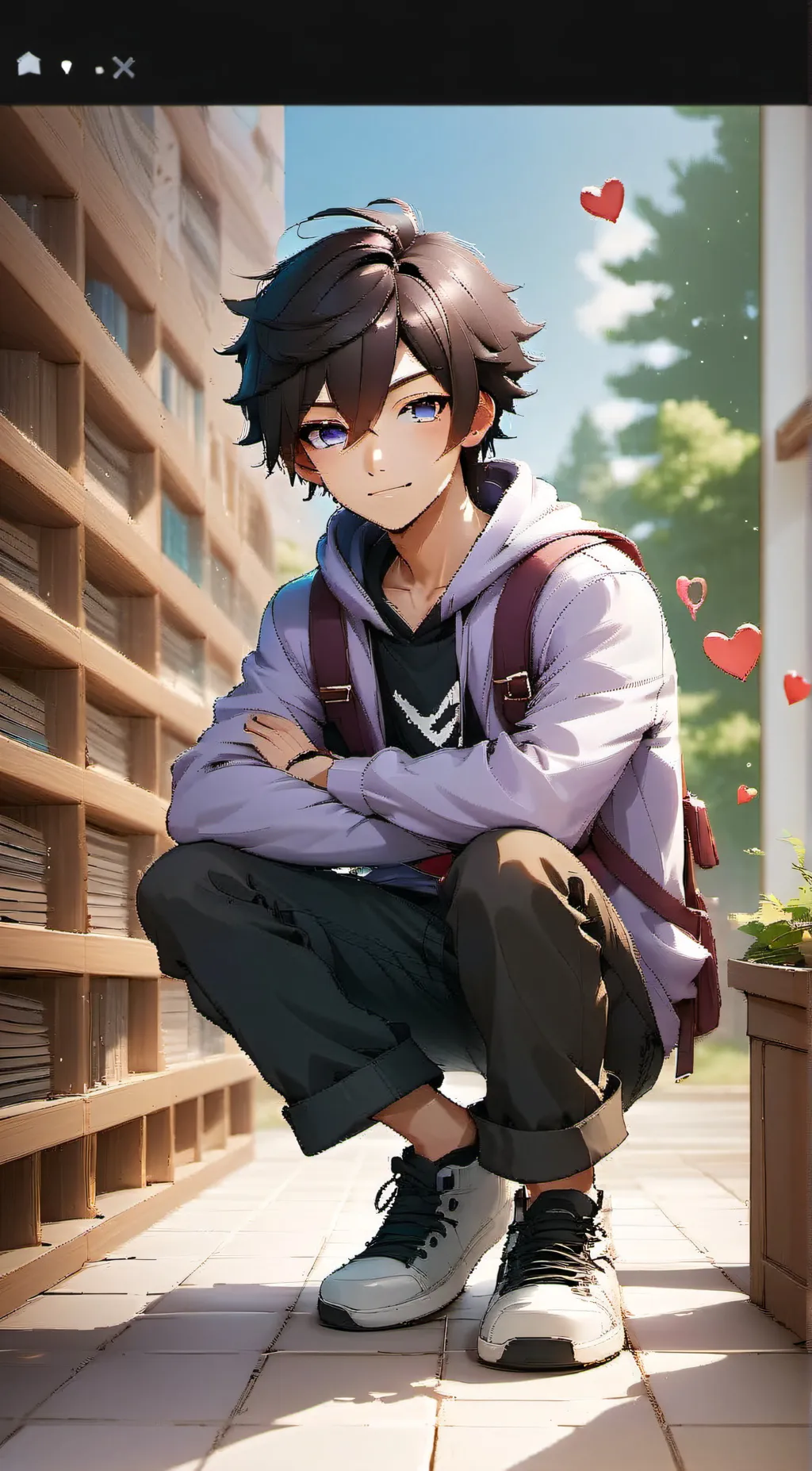 ai character: ♡◇aaron◇♡ background