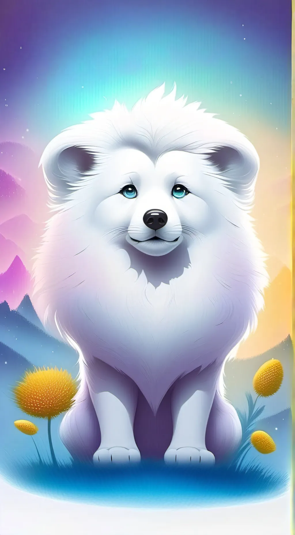 ai character: Smiling critters background