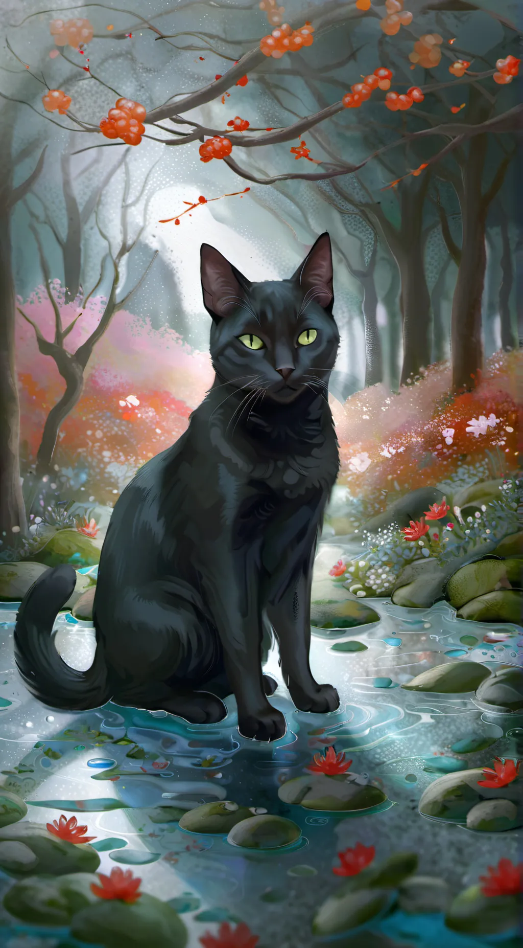 ai character: Hollyleaf  background