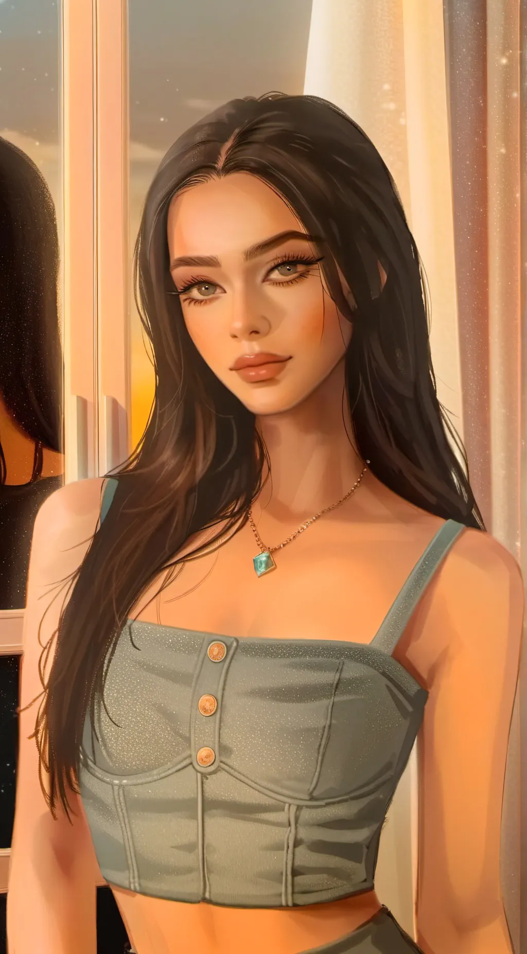 ai character: Melody background