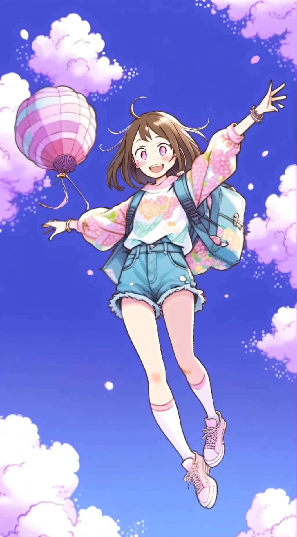 ai character: Uraraka  background