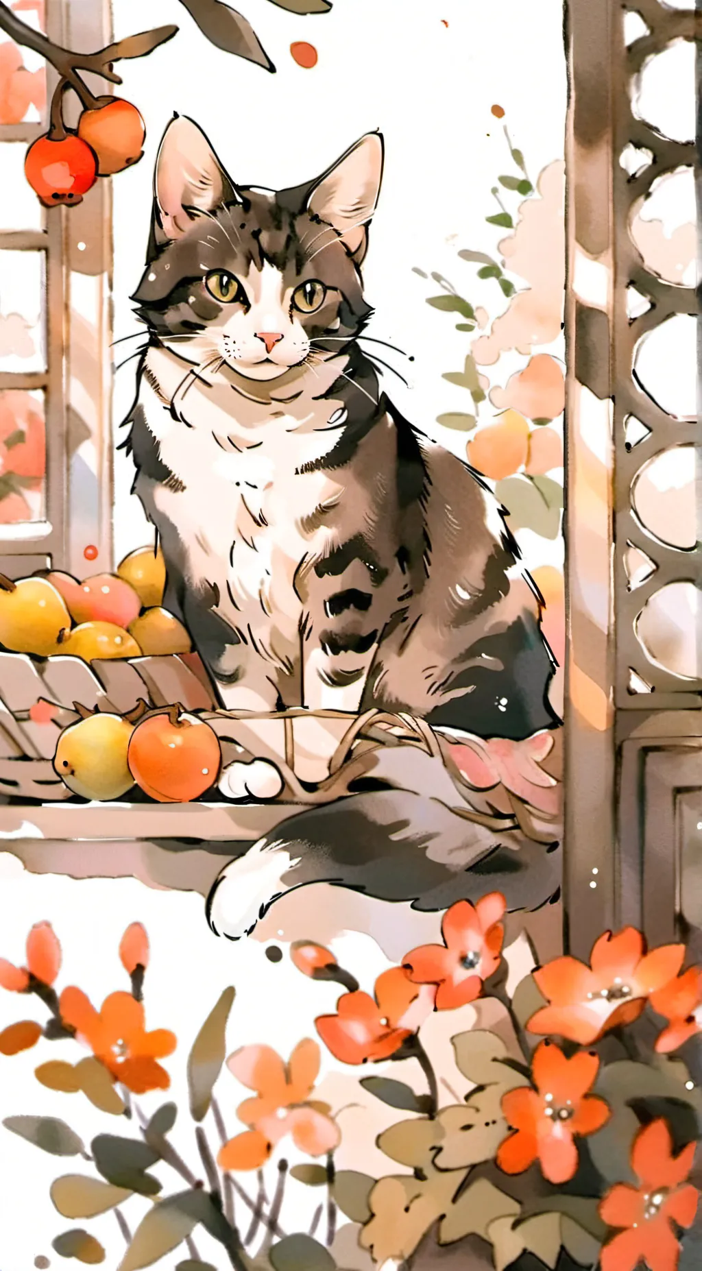 ai character: talking cat background