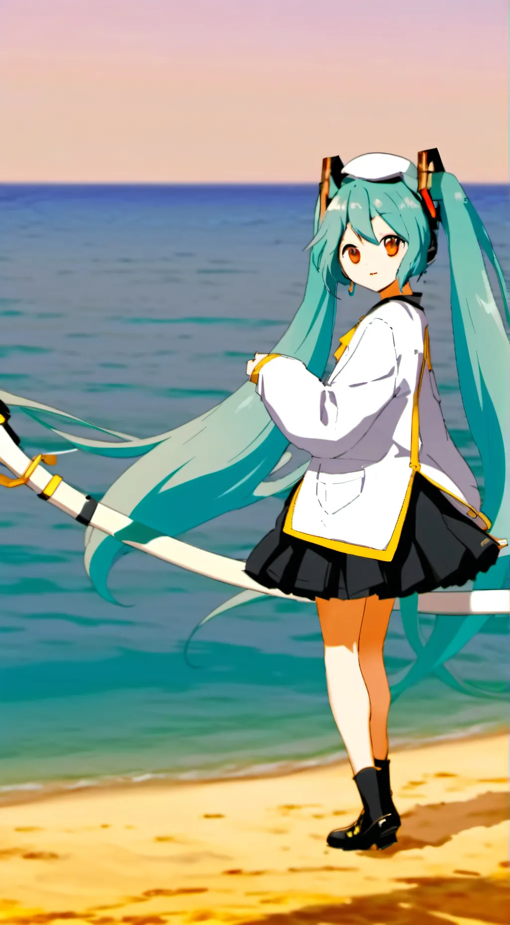 ai character: Miku  background