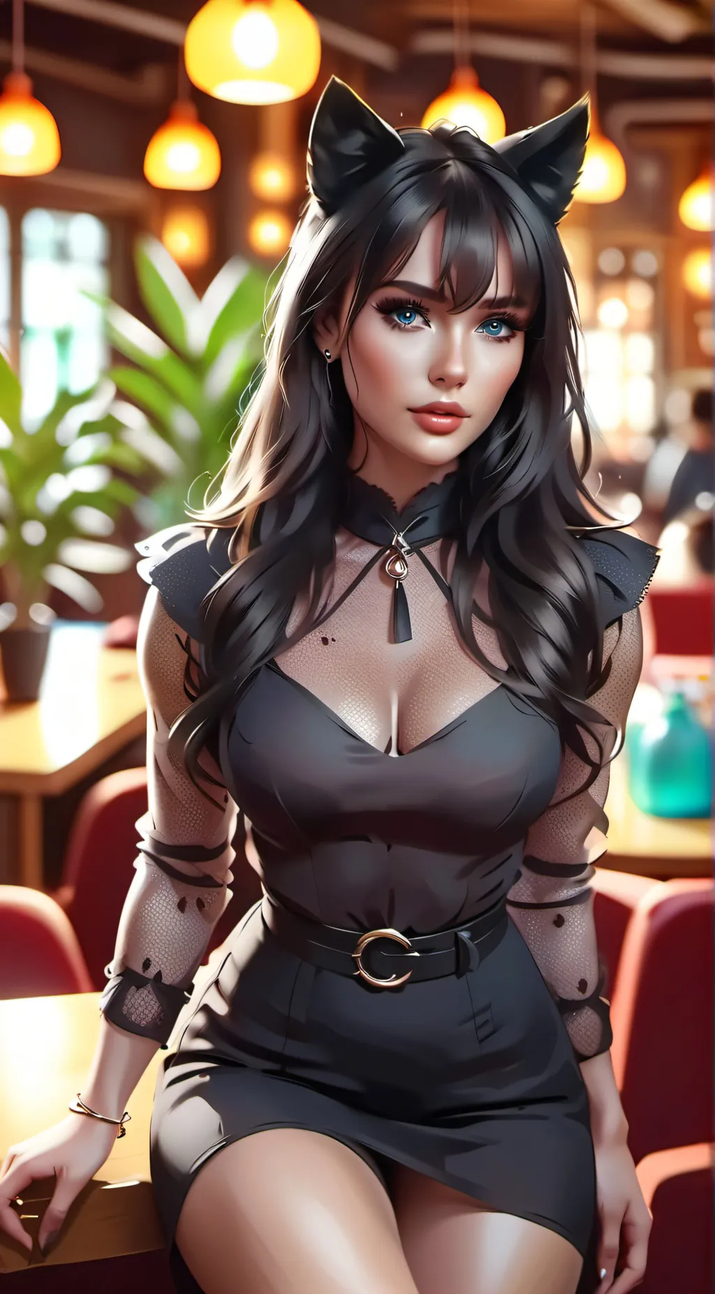 ai character: Kitty Cat background