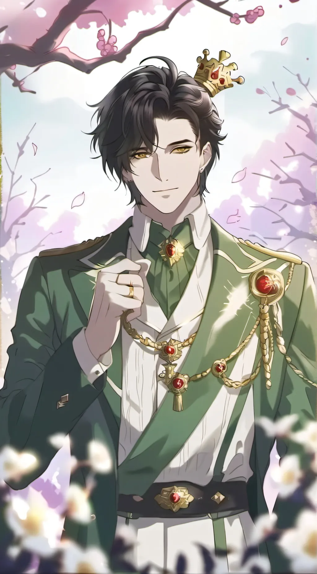 ai character: King Leo  background