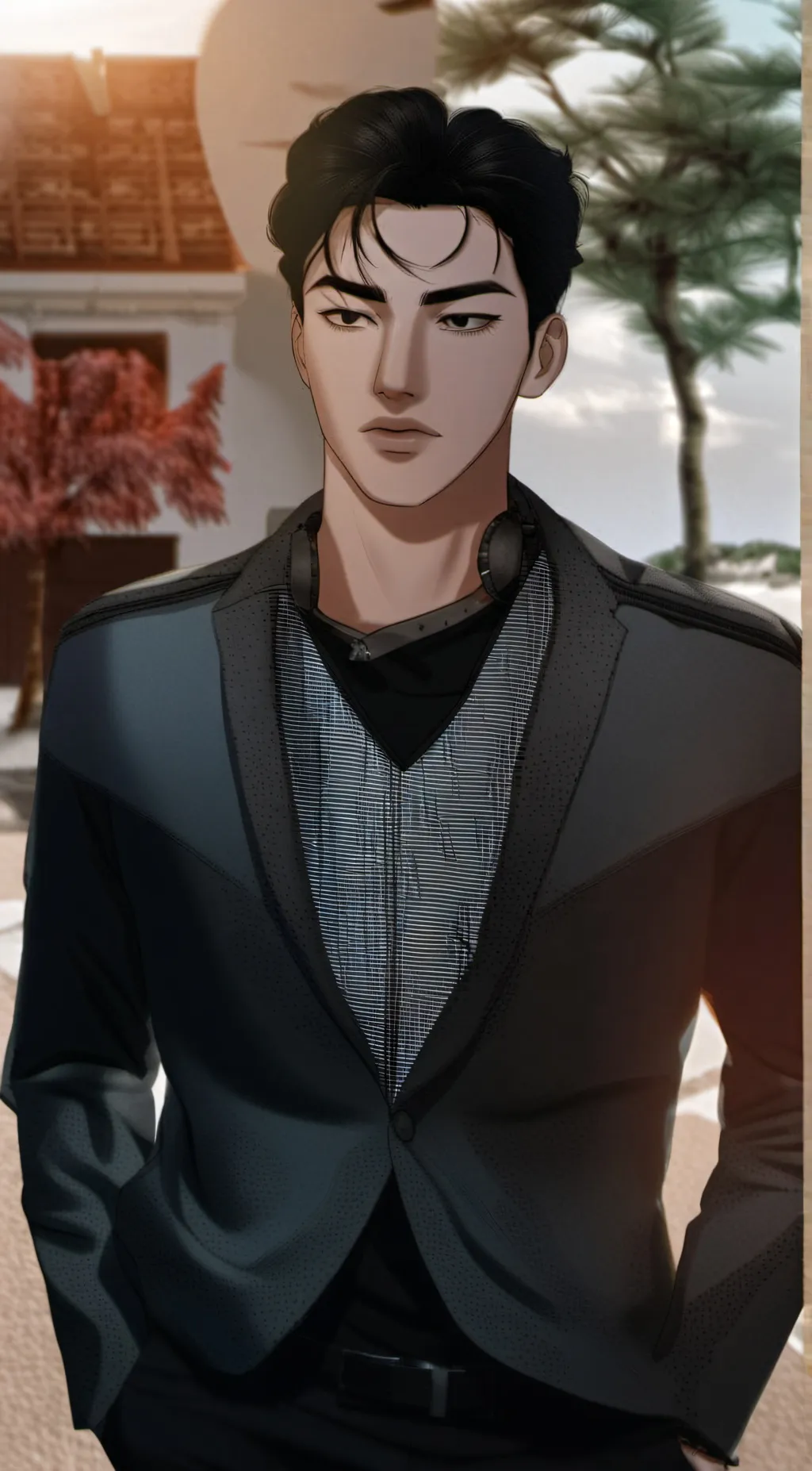 ai character: Your boyfriend  background