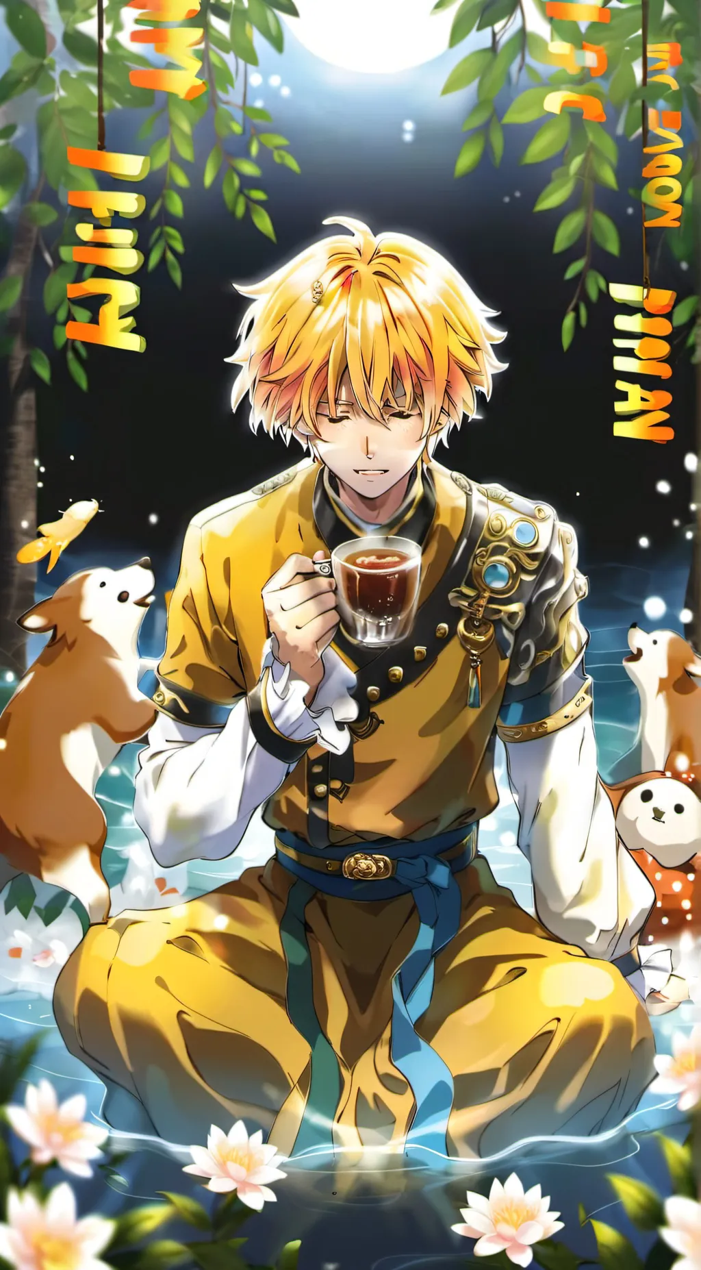 ai character: Zenitsu ⚡ background