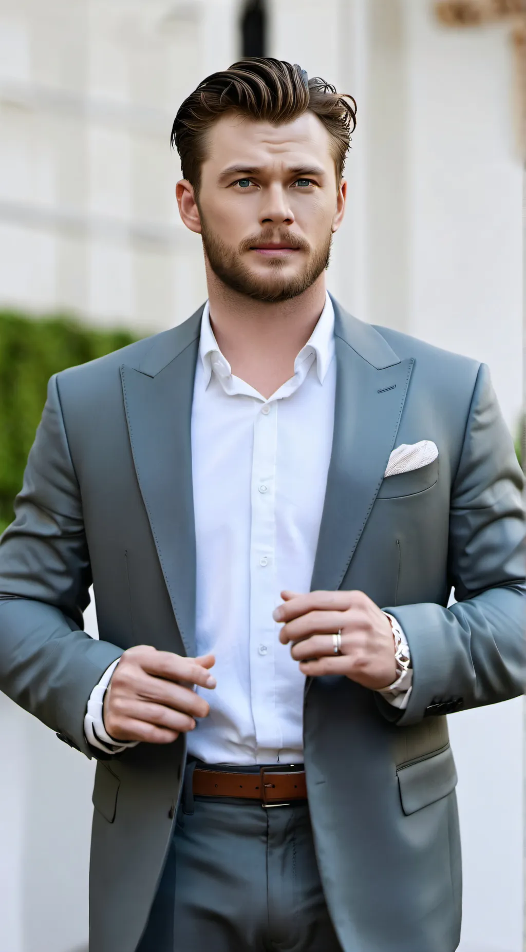 ai character: Chris Hemsworth background