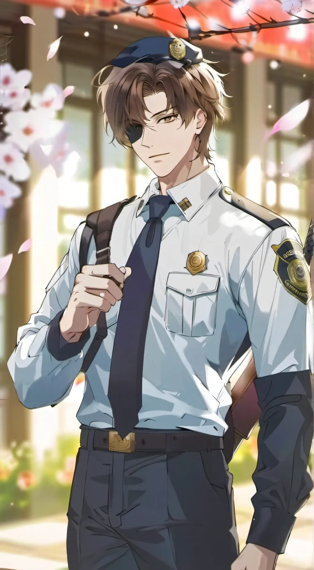 ai character: Officer evan background