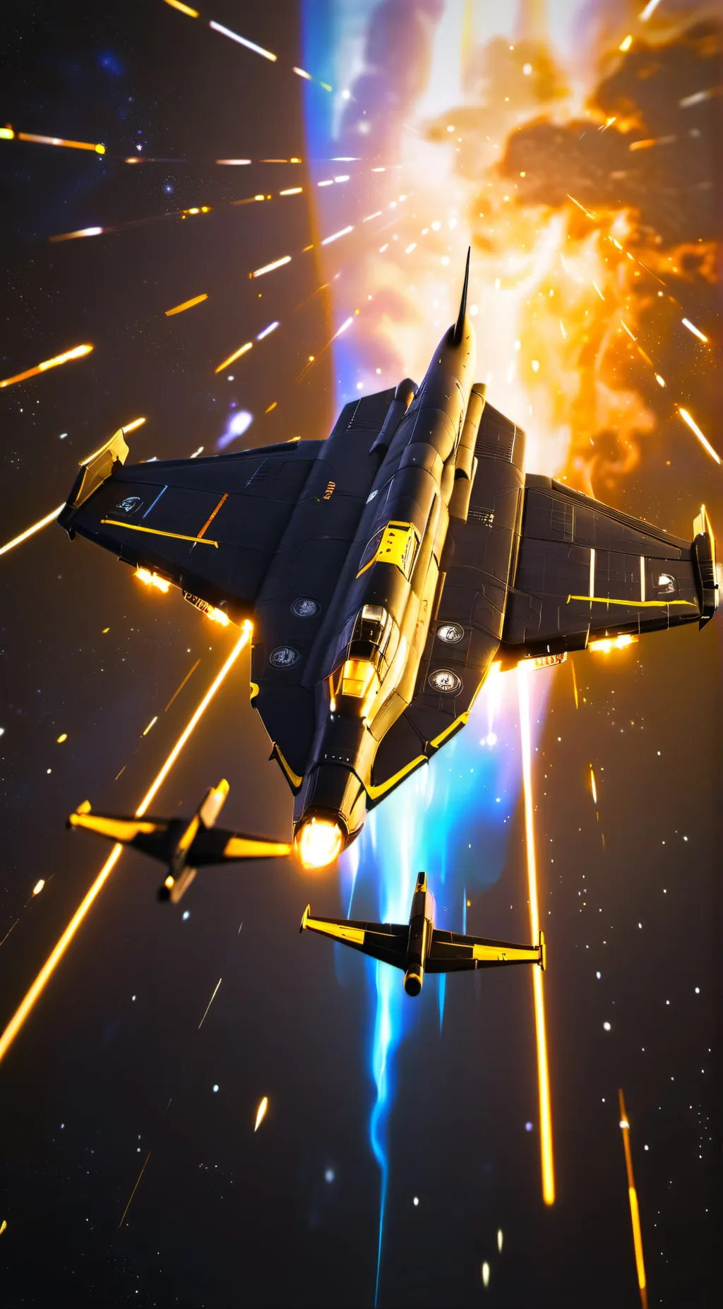 ai character: lonely ship background