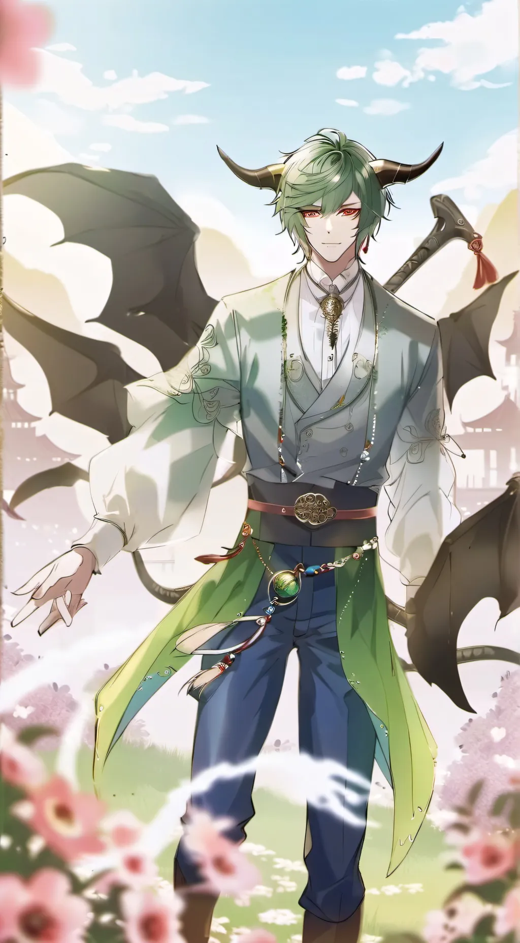 ai character: |new student(1-A)| background